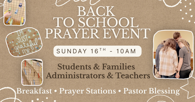 Back to School Prayer Event