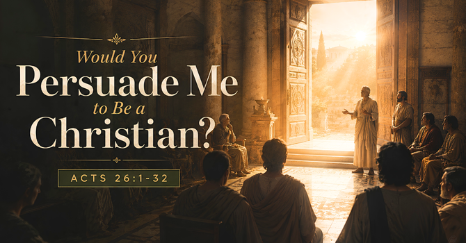 Would You Persuade Me to Be a Chirstian?