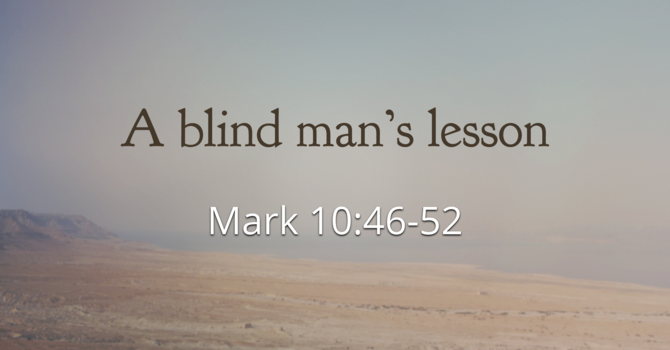 A blind mans lesson