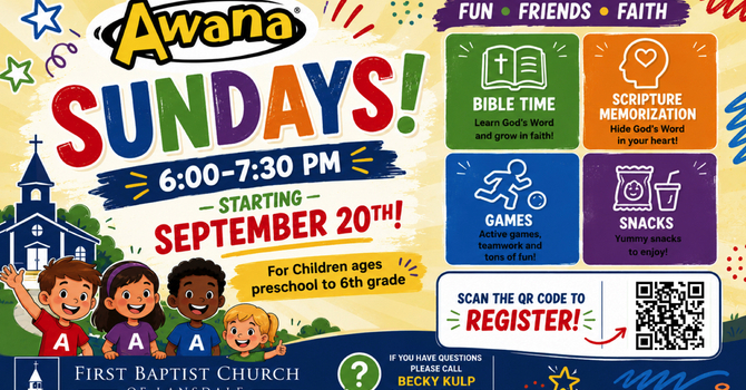 AWANA resumes September 20th