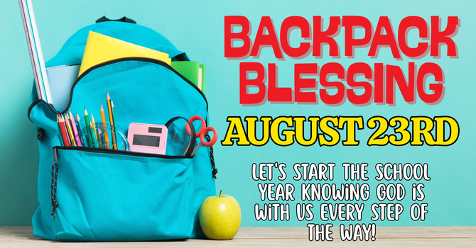 Backpack Blessing