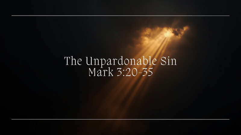 The Unpardonable Sin