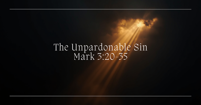 The Unpardonable Sin