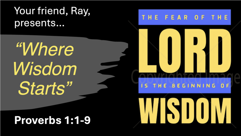 Where Wisdom Starts