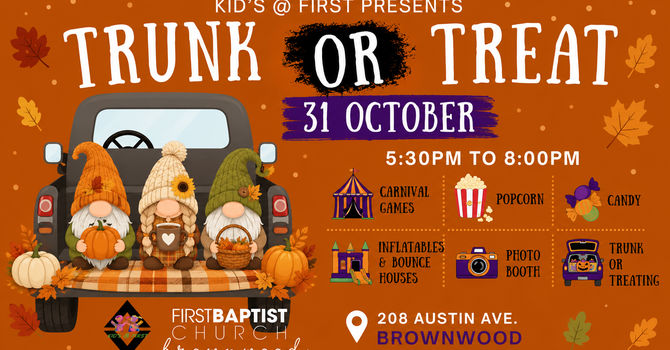  TRUNK OR TREAT @ FIRST! 