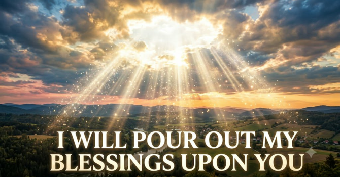 I Will Pour Out My Blessings Upon You image