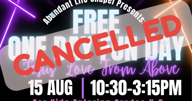 One Day Fun Day Cancelled