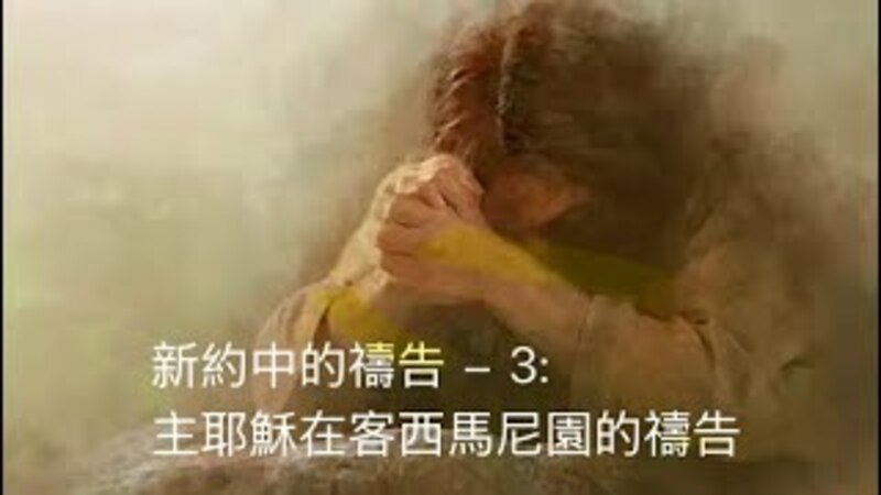 新約中的禱告3: 主耶蘇在客西馬尼園的禱告