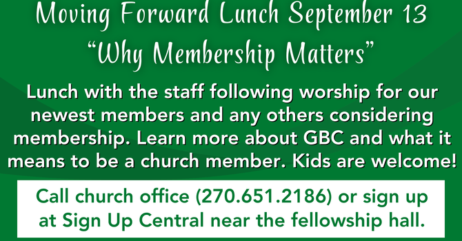 Membership Matters Lunch