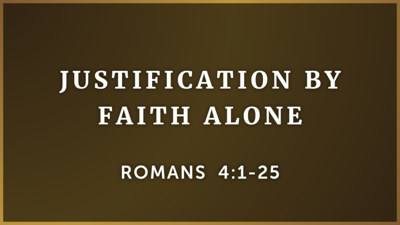Justification by Faith Alone