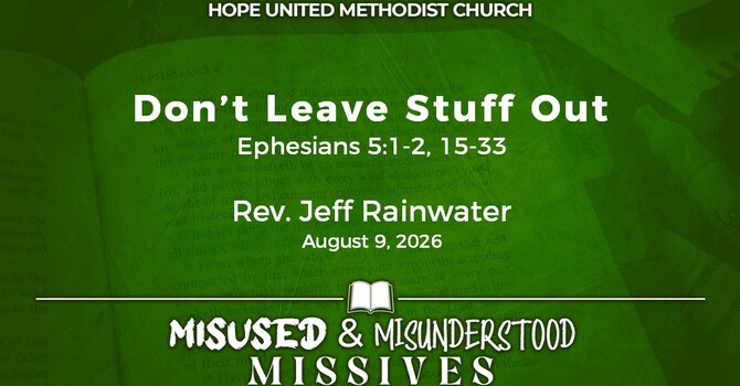 Don't Leave Stuff Out