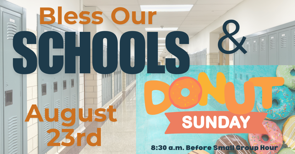Bless Our Schools & Donut Sunday