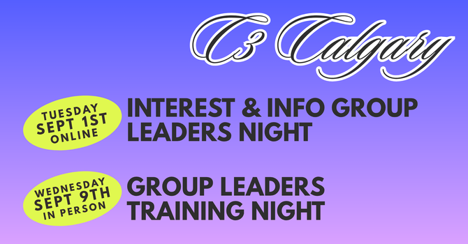 GROUPS || Leaders Interest & Info Night