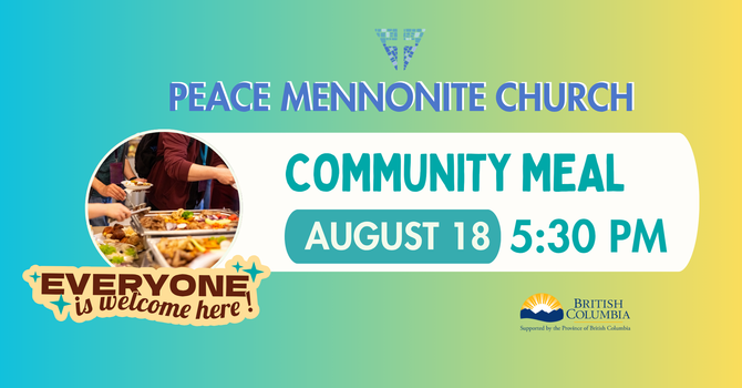 Community Meal @ Peace (Tues, August 18) image