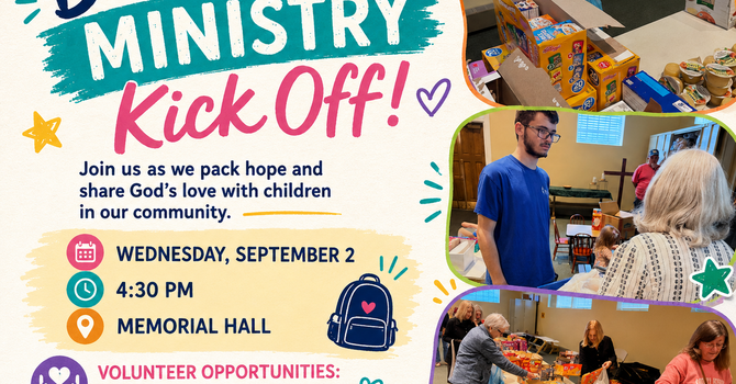 Backpack Ministry Kick-Off