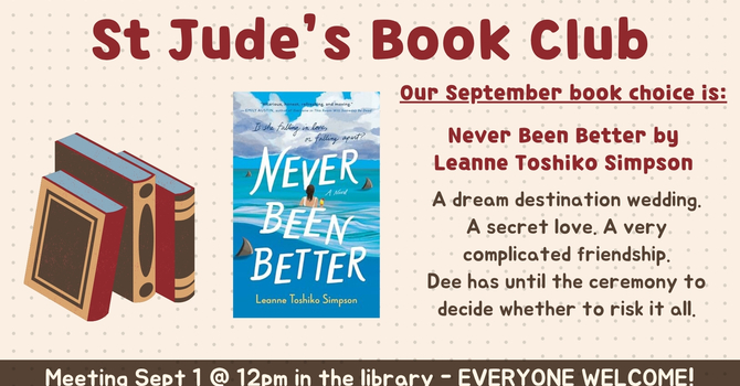 St Jude's Book Club - September Meetup