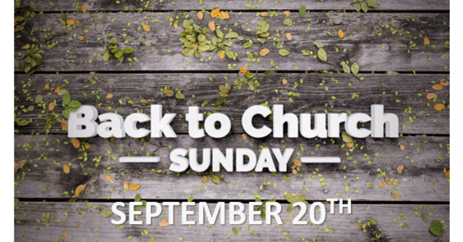 Back to Church Sunday