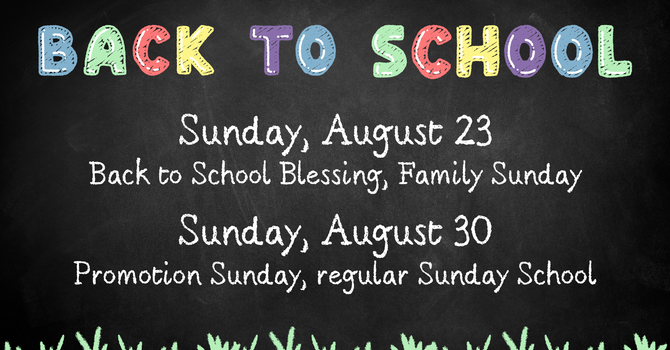 Back To School Sunday