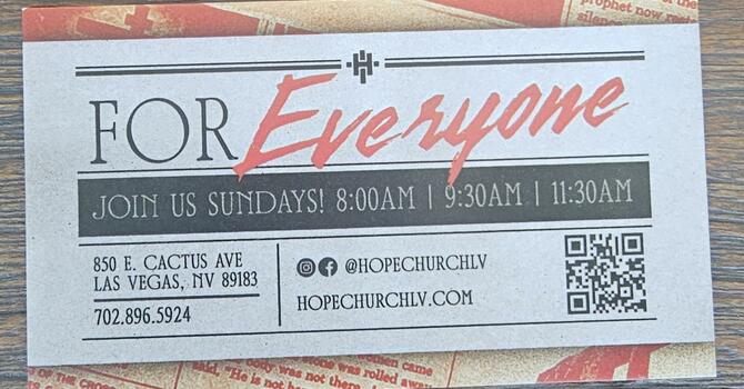 Hope Church LV Sunday Services