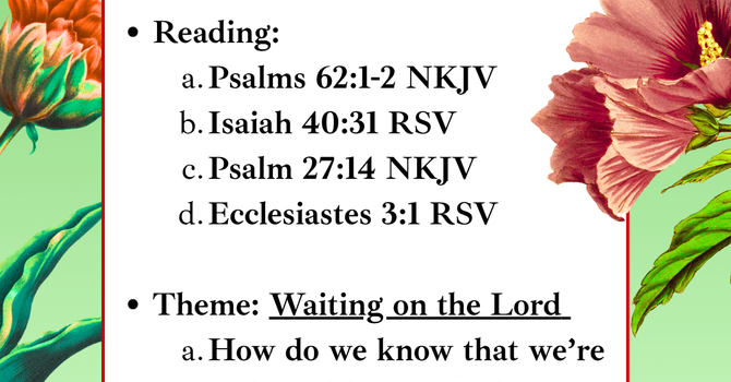 Saturday Bible Fellowship