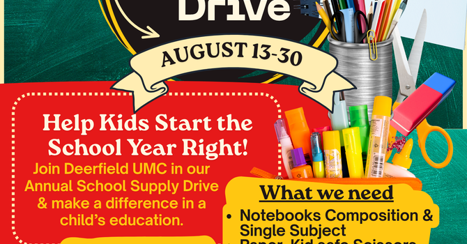 Back 2 School Donations- Date Extended
