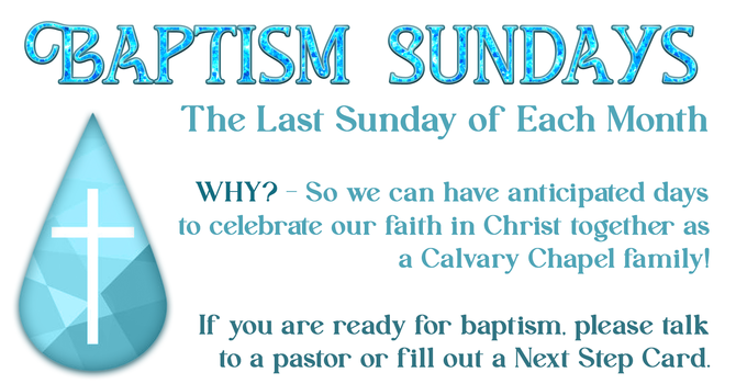 Baptism Sunday