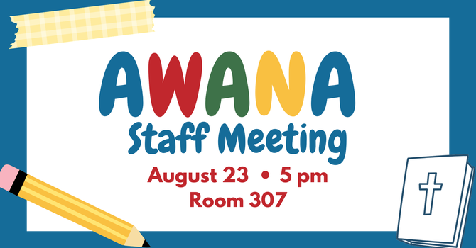 AWANA Staff Meeting