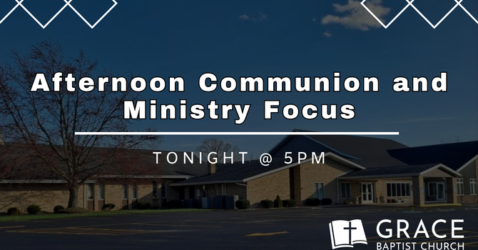 Afternoon Communion and Ministry Focus