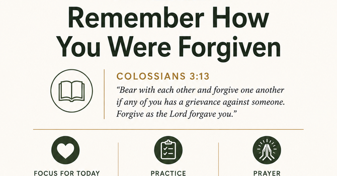Remember How You Were Forgiven image