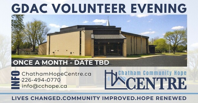GDAC Volunteer Evening
