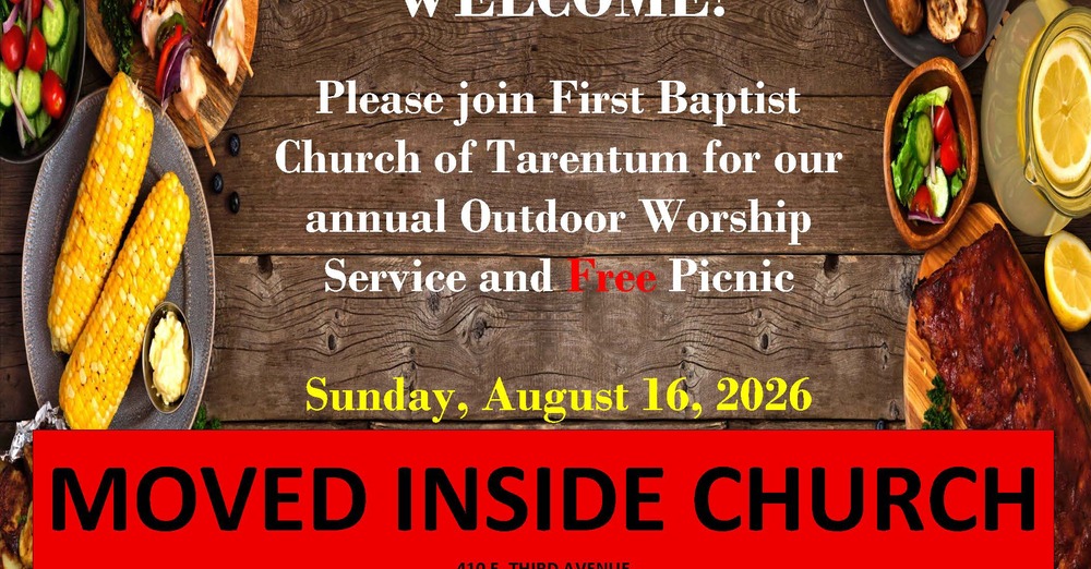 Annual Outdoor Worship Service and Church Picnic