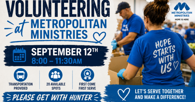 Volunteering at Metropolitan Ministries