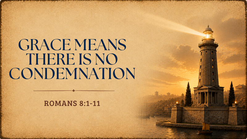 Grace Means There Is No Condemnation