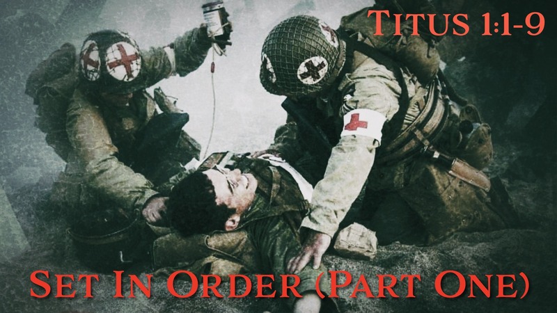 Set In Order (Part One)