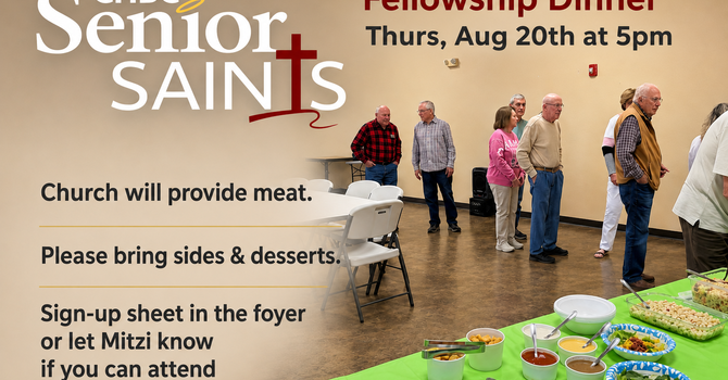 Senior Saints Fellowship Dinner