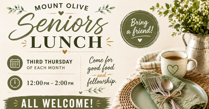 Seniors Fellowship Lunch