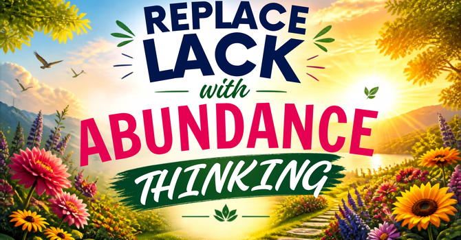 Replace Lack with Abundance Thinking image