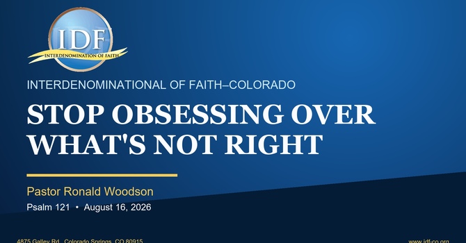 Stop Obsessing Over What's Not Right