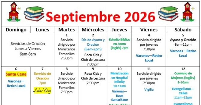 Calendarios de Septiembre y Octubre 2026 image