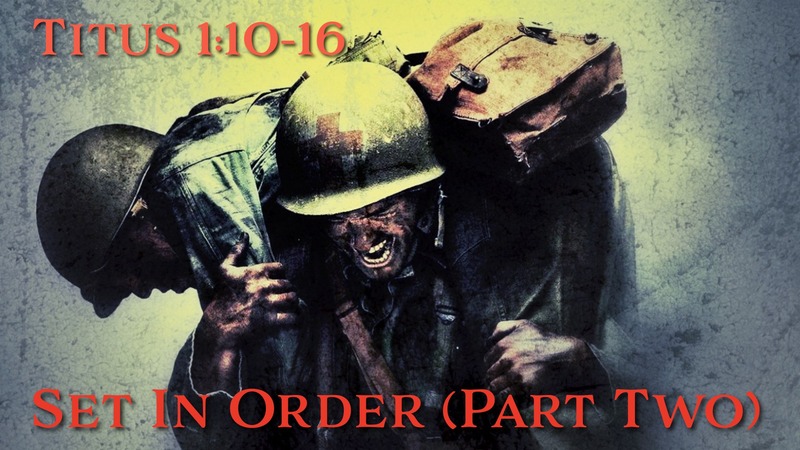 Set In Order (Part Two)
