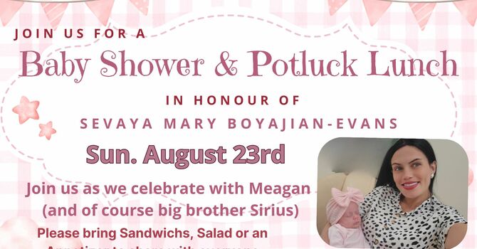 Baby Shower & Potluck Lunch