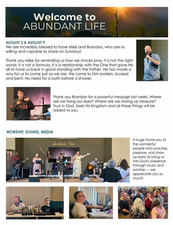 connecting our lives to His