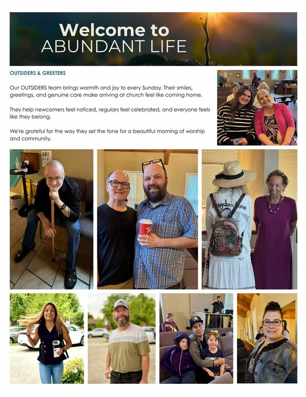 Events & Happenings of the Abundant Life