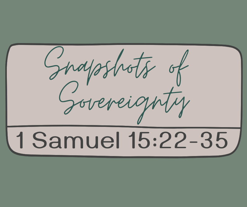 First Baptist Church Kearney MO - Sermon, Snapshots of Sovereignty - Part 30