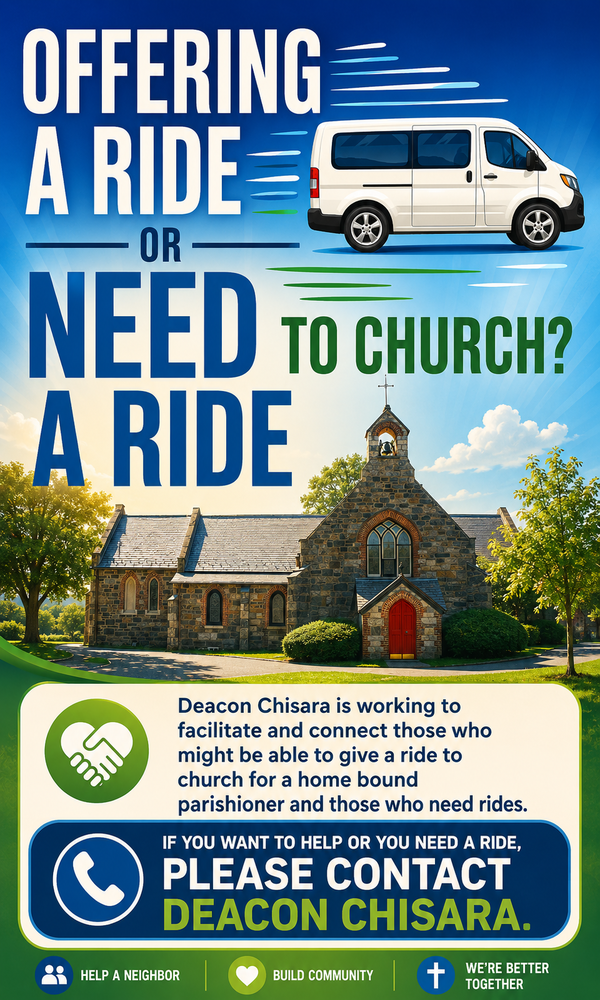 Offering a Ride or Need a Ride to Church?