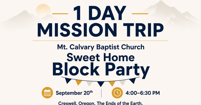 1 Day Mission Trip