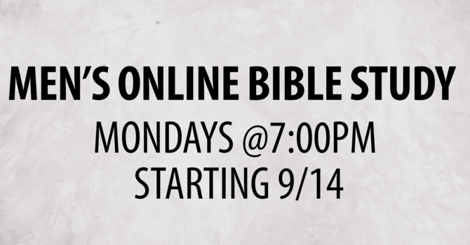 Men's Online Bible Study
