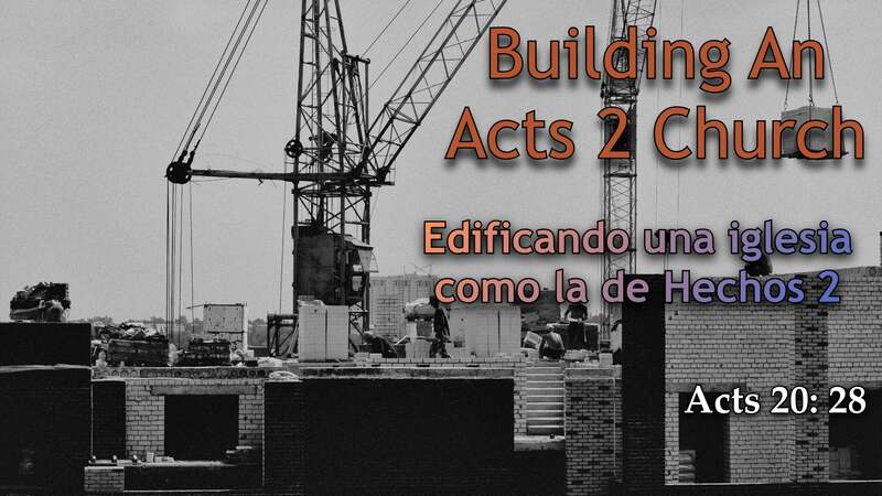 Building An Acts 2 Church