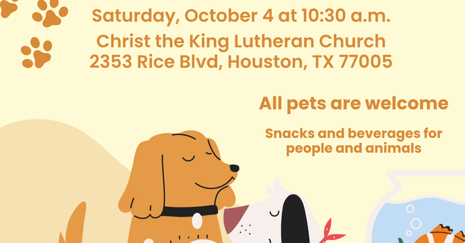 Animal Blessing at Church