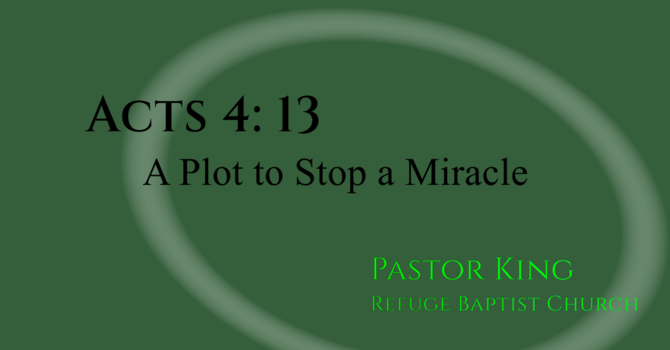 A Plot to Stop a Miracle